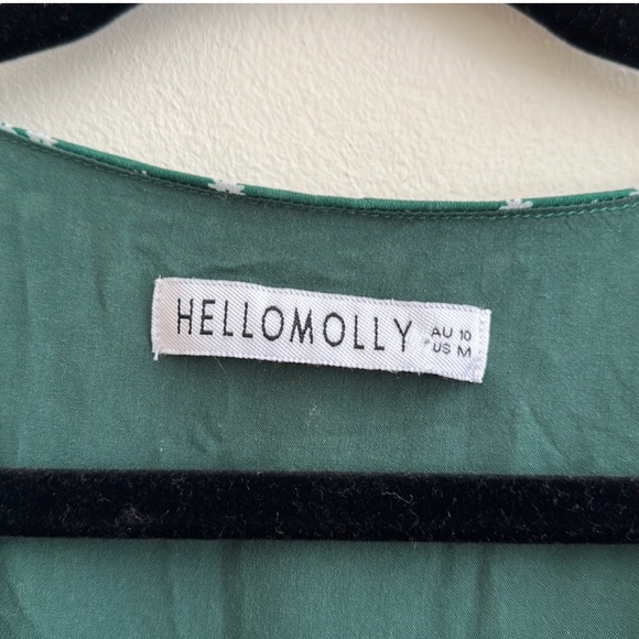 Hello Molly Green Tie Front Dress - Picture 2 of 6